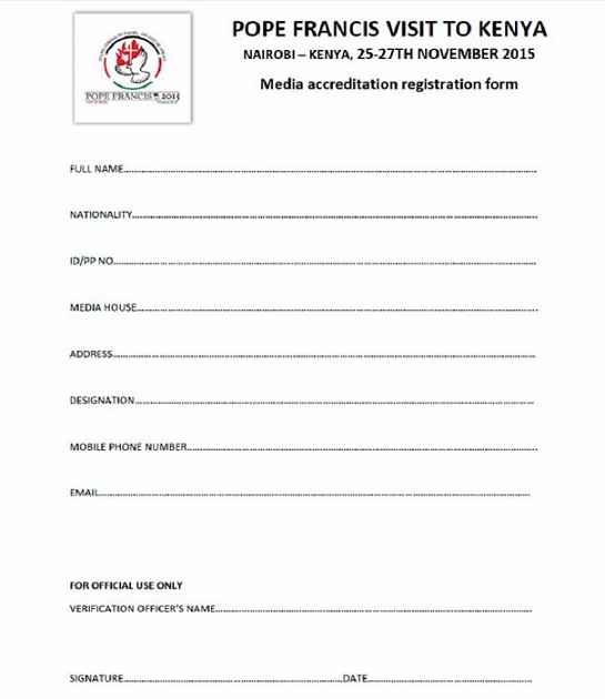 accrediting journalists in kenya 2015